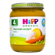 Пюре овощное HiPP Organic Овощное ассорти с 4-х месяцев 125г - Фото