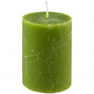 PRAGNIS СВІЧКА РУСТІК ЦИЛ. (7 Х 9 СМ) : ТЕМНО-ЗЕЛЕНИЙ - Фото