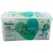Салфетки влажные Pampers Aqua Pure детские 2*48шт - Фото