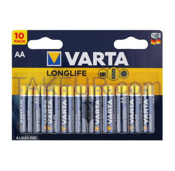 Батарейка Varta Longlife №4106 LR6 1.5V АА 10шт/уп - Фото