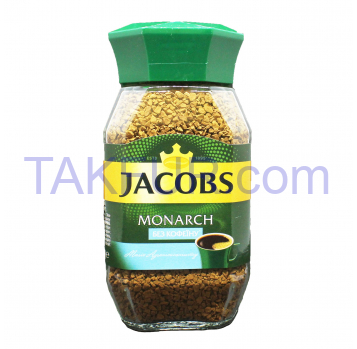 Кофе Jacobs Monarch без кофеина натуральный растворимый 100г - Фото