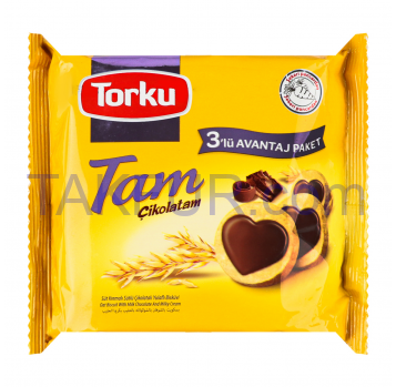 Печенье Torku Tam овсяное с молочным шоколадом 249g - Фото
