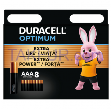 Батарейка Duracell LR06 KPD 08*10 Optimum уп. 1x8 шт - Фото