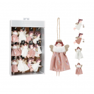 Прикраса новорічна ялинкова у формі янгола 80X4X140 мм - Фото