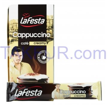 Напиток La Festa Cappuccino сливочный вкус растворимый 12,5г - Фото