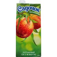 Сок Садочок Персиковый с мякотью 0,95л - Фото