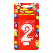 Свеча-цифра Помічниця Happy Party №P52-618/2 для торта 1шт - Фото