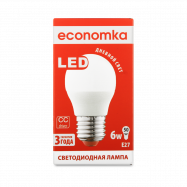 Лампа светодиодная Economka LED G45 6W E27 4200K 1шт - Фото