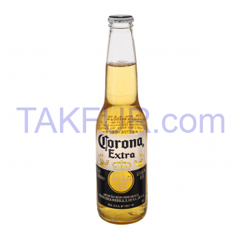 Пиво Corona Extra светлое пастеризованное 4.5% 0.33л - Фото