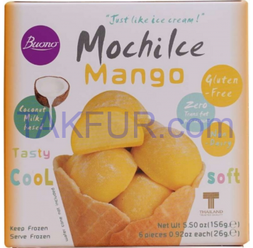 Десерт Mochi манго замороженный 156г - Фото
