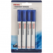 SIGMA  МАРКЕР ПЕРМАН СИН 4 ШТ. - Фото