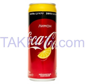 Напиток Zero Lemon б/алк Coca-Cola 330мл - Фото