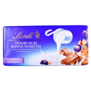 Шоколад Lindt Traube-Nuss Raisins Noisettes молочный 100г - Фото