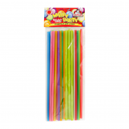 Соломка Помічниця Happy Party для коктейля ассорти 25шт/уп - Фото