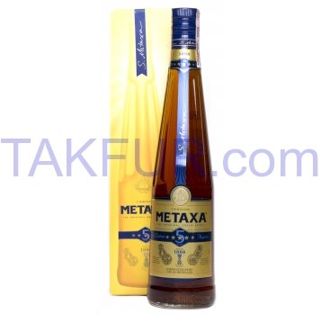 Напиток Metaxa алкогольный 5 звезд 38% 0,7л - Фото