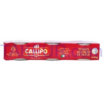 Консервы рыбные Callipo Тунец в оливковом масле 80г*3шт 240г - Фото