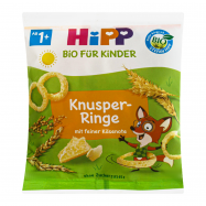 Кольца хрустящие Hipp с пармезаном для детей от 12мес 25г - Фото