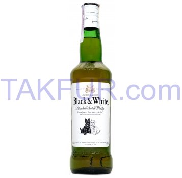 Виски Black&White Blended Scotch Whisky 40% 0,7л - Фото