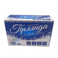 Электрогирлянды LED 100 ламп 9,5m (м), 220В, 50Гц - Фото