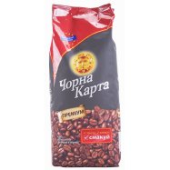 Кофе Чорна Карта натуральная жаренная в зернах 1000г - Фото