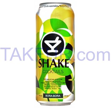 Напиток Shake Бора Бора коктейль слабоалкогольн 7% 0,5л ж/б - Фото
