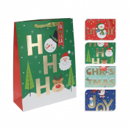 Пакет подарунковий новорічний 260X100X320 мм - Фото