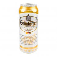 Пиво Grunberger Lager светлое фильтрованное 5% 0.5л - Фото