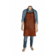 BIB ФАРТУХ ШКІРЯНИЙ РОЗ L : ТЕМ-КОРИЧН - Фото