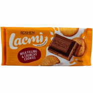 Шоколад Roshen молочный с молочной начинкой и печеньем 115г - Фото