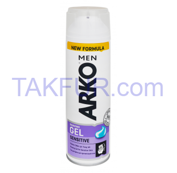 Гель для бритья Arko Men Sensitive для чувствител кожи 200мл - Фото
