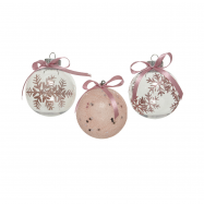 Куля Sugar з бантом пластикова в асортименті 8см - Фото