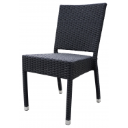 METRO PROF КРІСЛО РОТАНГ BARBADOS : ЧОРНИЙ - Фото