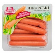 Сосиски Бащинський Докторские охлажденные первый сорт 300г - Фото