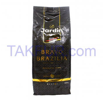 Кофе Jardin BravoBrazilia натуральный жареный в зернах 1000г - Фото