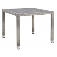 MPRO СТІЛ РОТАНГ BARBADOS 90Х90СМ СІРИЙ - Фото