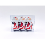 НАБІР ДЕКОРУ  САНТА 8 СМ 3 ШТ - Фото