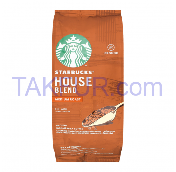 Кофе Starbucks House Blend натуральный жареный молотый 200г - Фото