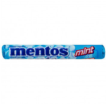 Драже Mentos Mint со вкусом мяты жевательные 37г - Фото