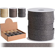 NY СТРІЧКА З/ГЛІТЕР 1CMX10M КОРИЧ - Фото