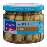 Шпроты Norven в масле 300г - Фото