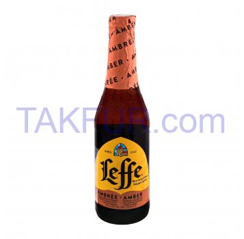 Пиво Leffe Ambree полутемное пастеризованное 6.6% 0.33л - Фото