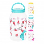 Банка для холодных напитков с крышкой и краном 3,75л - Фото