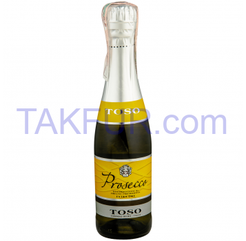 Вино игристое Prosecco Toso белое сухое 11% 0.2л - Фото