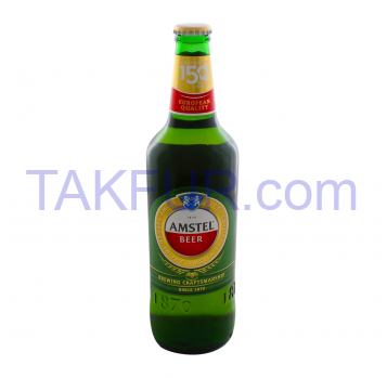 Пиво 0.5л 5% світле фільтров Amstel бут - Фото