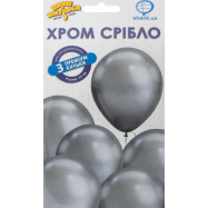 VV НБ КУЛЬ 3ШТ ХРОМ : СРІБЛО - Фото