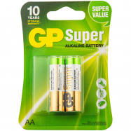 GP БАТАР. SUPER ALKAL1.5V,AA,2 ШТ - Фото