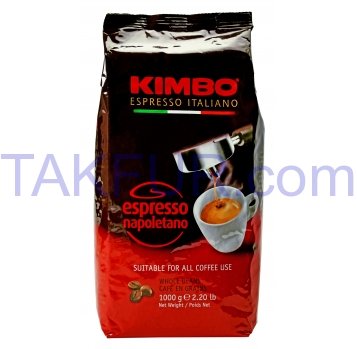 Кофе Kimbo Espresso Napoletano жареный в зернах 1000г - Фото