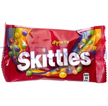Драже Skittles Фрукты в сахарной оболочке 38г - Фото