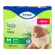 Трусы Tena Lady Normal Slim Creme M урологические 8шт/уп - Фото