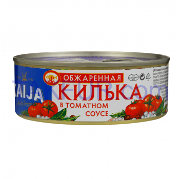 Килька Kaija обжаренная в томатном соусе 240г - Фото